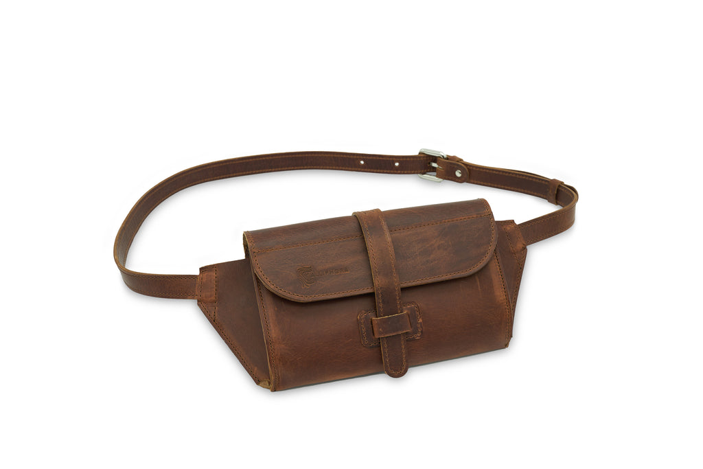 Marsupio Artigianale in Pelle Marrone 