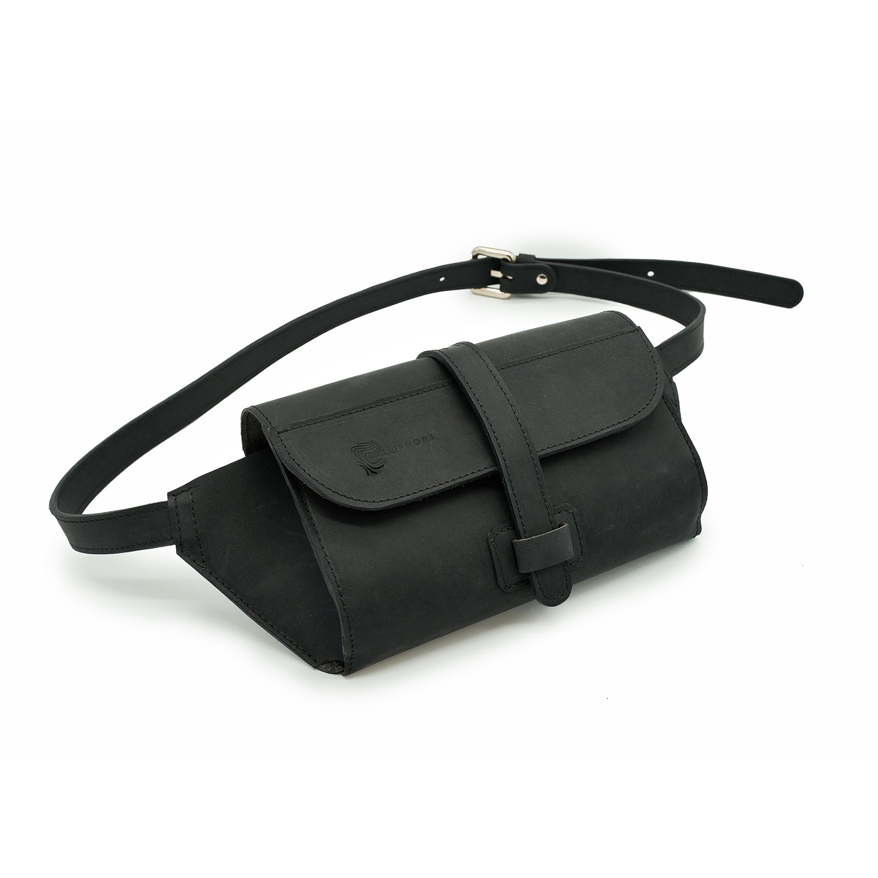 Marsupio Artigianale in Pelle colore Nero